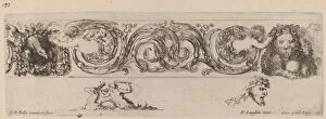 Ornamental Frieze with Eagle and Lion Engarlanded by Children, probably 1648