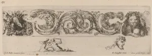 Ornamental Frieze with Eagle and Lion Engarlanded by Children, probably 1648 Ornamental Frieze with Eagle and Lion Engarlanded by Children, probably 1648