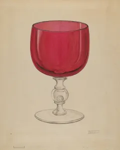 Frank Fumagalli Prints: Ornamental Goblet, c. 1936. Creator: Frank Fumagalli