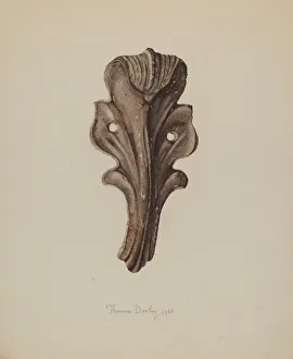 Thomas Dooley Prints: Ornamental Iron Leaf, 1938. Creator: Thomas Dooley