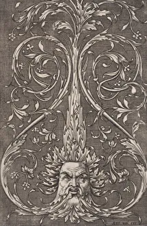 Ornamental Panel, ca. 1514-36. Creator: Agostino Veneziano