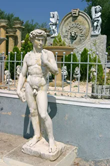 Kefalonia Prints: Ornamental Statues, Kefalonia, Greece