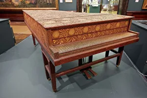 Grand Piano Prints: Ornamented Grand Piano, 1885-1890. Creator: John Broadwood and Sons