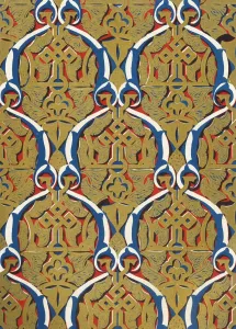 Albert Frederick Prints: Ornaments in panels, Court of the Mosque, 1907. Creator: Unknown