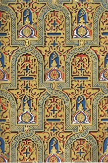 Albert Frederick Prints: Ornaments on panels, Hall of Ambassadors, 1907. Creator: Unknown