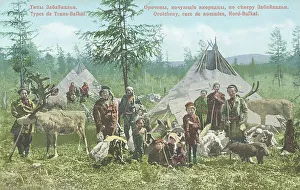 Nomadic Prints: Orochens, nomadic foreigners, in the north of Transbaikalia, 1904-1917. Creator: Unknown