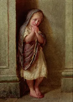 Lonely Prints: Orphan, 1873. Creator: Wincenty Slendzinski