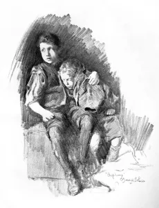 Orphans, 1898. Artist: E Borough Johnson