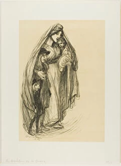 Orphan Gallery: Orphans of War, 1915. Creator: Theophile Alexandre Steinlen