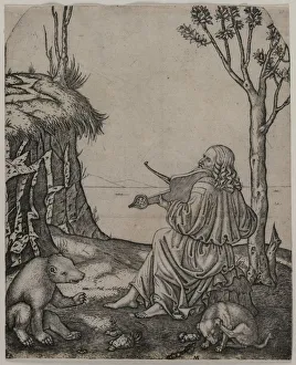 Marcantonio Raimondi Italian Prints: Orpheus Charming the Animals, c
