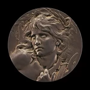 Lyre Gallery: Orpheus [obverse], c. 1893. Creator: Marie-Alexandre-Lucien Coudray