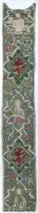 Diamond Shape Gallery: Orphrey Band, Italy, c. 1390. Creator: Unknown