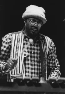 Mallet Prints: Orphy Robinson, Queen Elizabeth Hall, London 1997. Creator: Brian Foskett