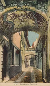 Piedmont Prints: Orta - Via Giaccomo Giovanetti, c1910