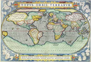 World Prints: Ortelius World Map, 1570. Creator: Abraham Ortelius