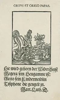 Pope Prints: Ortus et origo Papae (Birth and Origin of the Pope)