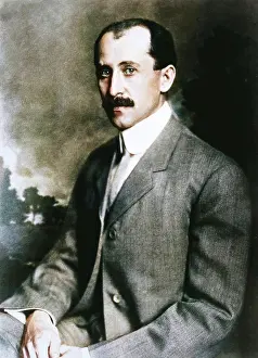 Aeronautics Prints: Orville Wright (1871-1948), American aeronautical pioneer. Creator: Unknown