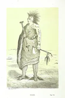 Tomahawk Prints: Osage, 1862. Creator: Unknown