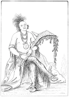 Osage, Fort Gibson, Arkansas, 1841. Artist: Tofswill and Myers