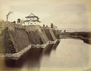 Chess Piece Prints: Osaka Castle, 1865. Creator: Unknown