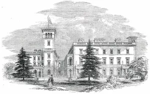 Campanile Prints: Osborne House - the Garden Front, 1850. Creator: Unknown