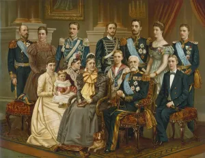 Nordic Museum Prints: Oscar II and his family, c1900. Creator: Nordic Museum
