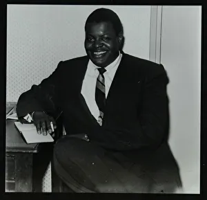 Colston Hall Prints: Oscar Peterson in the green room at Colston Hall, Bristol, 1955. Artist: Denis Williams