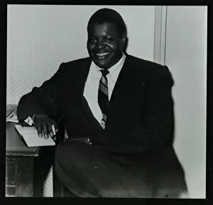 Colston Hall Gallery: Oscar Peterson in the green room at Colston Hall, Bristol, 1955. Artist: Denis Williams