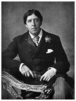 Oscar Wilde, Irish-born playwright and wit, c1891 (1956)