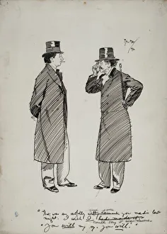 Whistler J Mcneill Prints: Oscar Wilde and Whistler, 1894. Creator: Philip William May