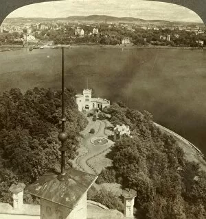 The Oscarshal Royal Gardens and Christiania, from the Chateau, Norway, c1905