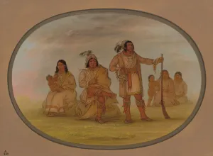 Osceola and Four Seminolee Indians, 1861 / 1869. Creator: George Catlin