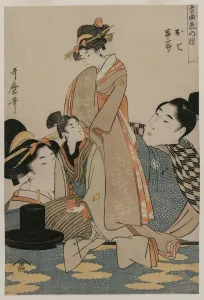 Oshichi and Kichisaburo (from the series Music on the Theme of Constancy in Love), c