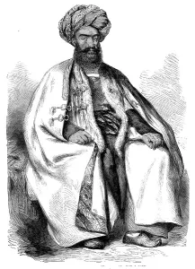 Viziers Prints: Osman Khan, Wuzeer to Shah Soojah - from a drawing by W