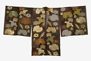 Lotus Flowers Prints: Osodemono-Style Garment, Japan, Meiji period (1868-1912), 1875 / 1900