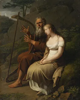 James Macpherson Prints: Ossian and Malvina, 1810. Creator: Krafft, Johann Peter (1780-1856)