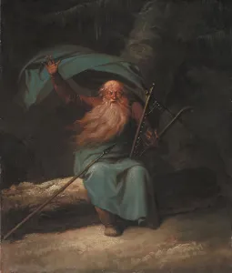 Abildgaard Nicolai Abraham Prints: Ossian Singing His Swan Song, 1780-1782. Creator: Nicolai Abraham Abildgaard