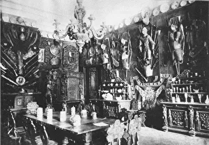 Photochrom Gallery: Ostafyevo Estate. The Great Dining Room, End of 19th century. Artist: Anonymous