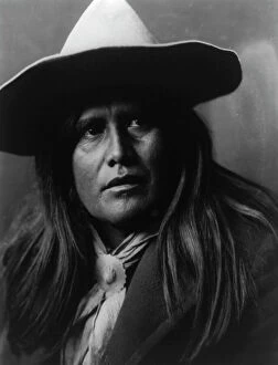 Long Hair Collection: An Ostoho Cow Boy-Apache, c1903. Creator: Edward Sheriff Curtis