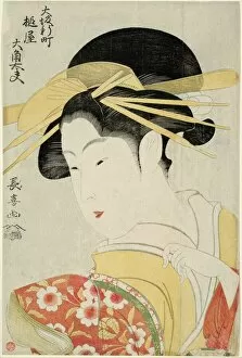Choki Eshosai Gallery: Osumi, a Tayu of the Tsuchiya in the Shinmachi Quarter in Osaka, c. 1796 / 97
