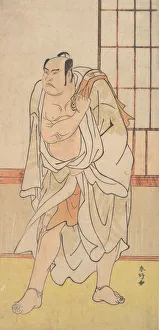 Hiroji Otani Prints: The Third Otani Hiroji as a Wrestler, ca. 1790. Creator: Katsukawa Shunko