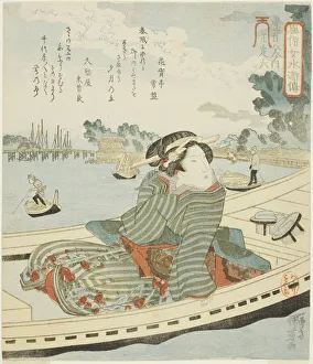 Oteiroku, from the series Fashionable Women as the One Hundred and Eight Heroes... c. 1828 / 30. Creator: Utagawa Kuniyoshi