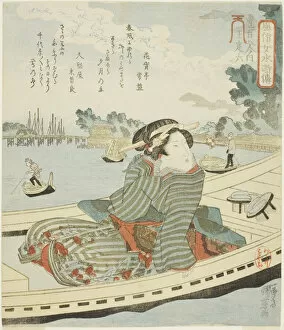 Fashionable Gallery: Oteiroku, from the series 'Fashionable Women as the One Hundred and Eight Heroes... c. 1828 / 30