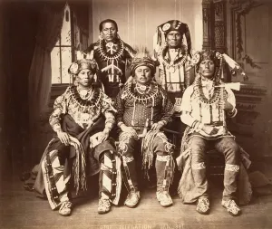 Otoe-Missouria Delegation, 1881. Creator: Attributed to John K. Hillers Otoe-Missouria Delegation, 1881. Creator: Attributed to John K. Hillers