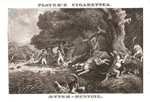 Samuel Howitt Prints: Otter-Hunting, (1924). Creator: Unknown