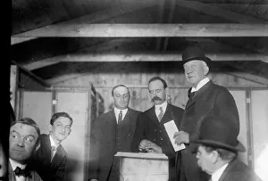 Banker Prints: Otto Bannard Voting, between c1910 and c1915. Creator: Bain News Service