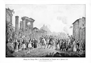 Enthusiastic Collection: Otto I, King of Greece, landing in Nauplia, 6 February 1833 (1900)