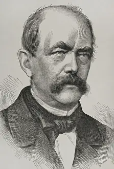 Chancellor Prints: Otto von Bismarck (1815-1898), German statesman and politician, 1870. Creator: Unknown