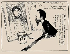 Graphics Prints: Otto von Bismarck, admired by Ito Hirobumi, 1888. Creator: Bigot, Georges (1860-1927)