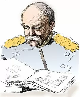 Bismarck Collection: Otto von Bismark, German statesman, 1877. Artist: A von Werner